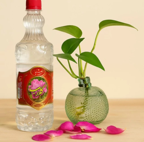 خرید گلاب دو آتیشه قمصر کاشان یک لیتری اعلا امسالی با کیفیت تضمینی